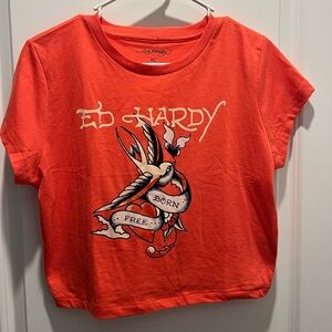 Ed Hardy Born Free Swallow Baby Tee